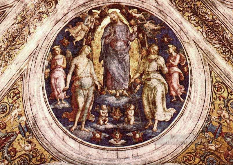 Cristo en su gloria Renacimiento Pietro Perugino Pintura al óleo